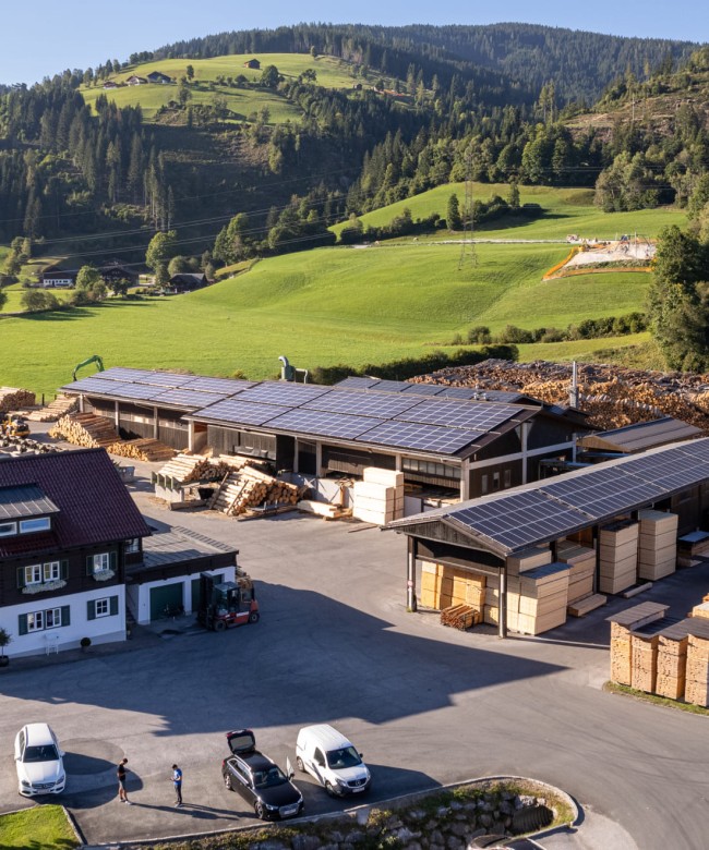  Drohnenaufnahme vom Areal des Sägewerks in Flachau © Martin Neumüller