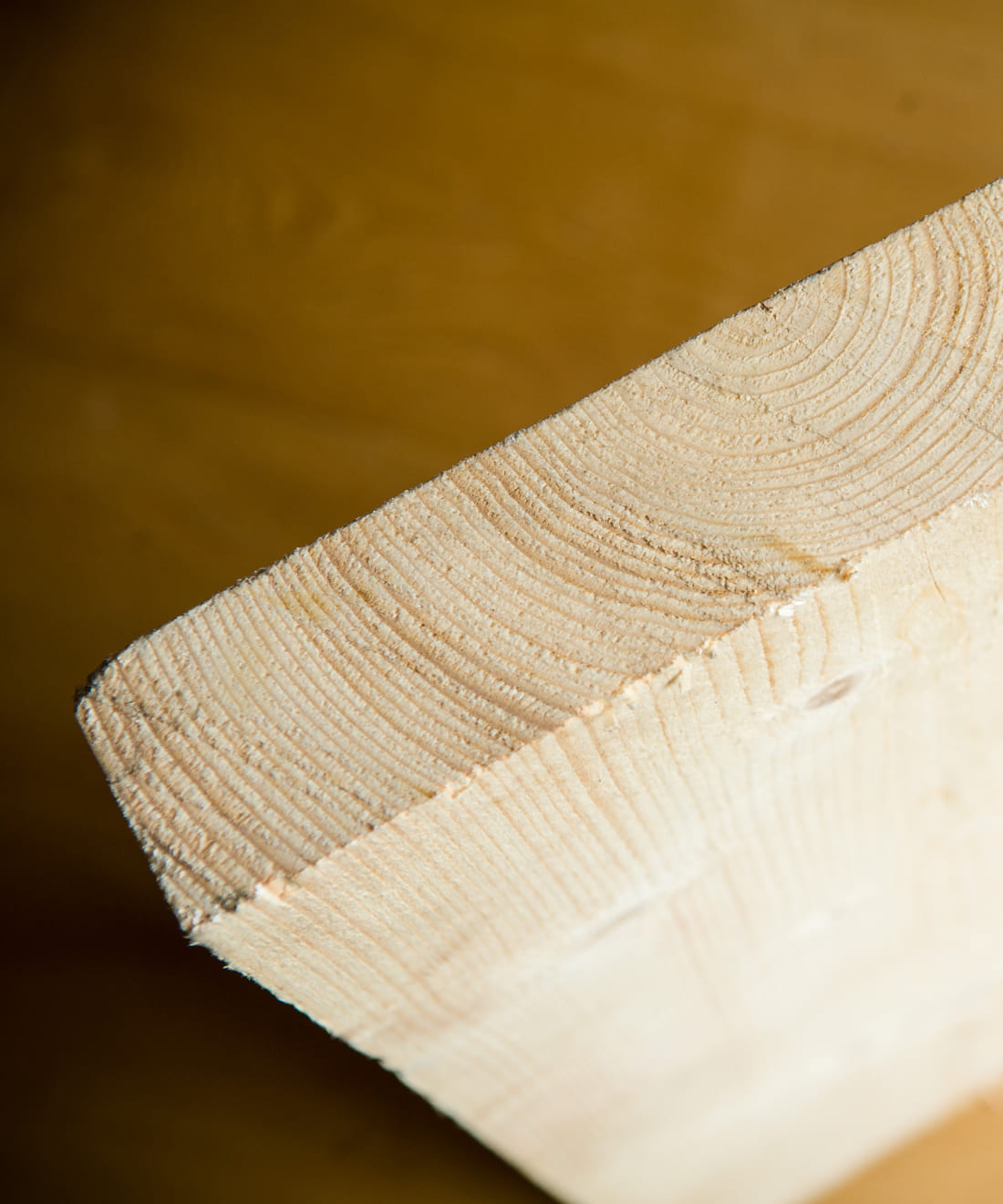 Detailaufnahme BSH-Lamellen von Holz Schnell © Christine Höflehner